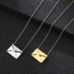 Pullout Envelope Couple Necklace DIY Personalization - View 1