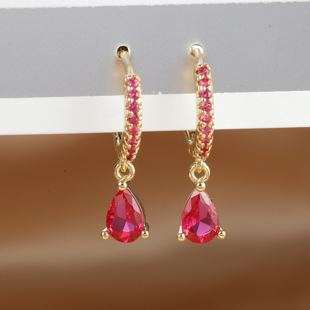 3a190e86-31df-4145-83e3-81a54392964d Luxurious High-end Diamond-studded Colorful Drop Earrings - View 5