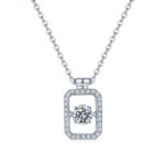 Set With Top-quality Moissanite, This Luxurious And Fashionable Light Luxury Trend Jewelry Necklace Pendant Is Made Of S925 S