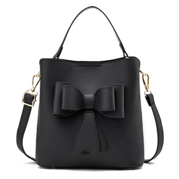 Classic Bucket Bow Women's Crossbody Bag - Large Capacity Portable Women's Handbag - View 2