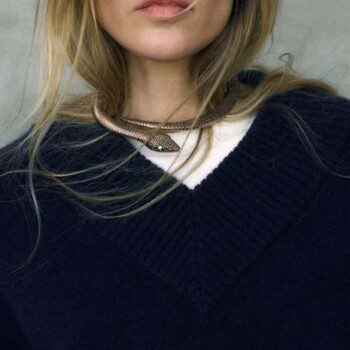 Retro Alloy Snake-style Choker Necklace - View 1