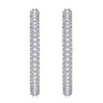 Top-quality Moissanite Luxury And Fashionable Light Luxury Jewelry Silver Stud Earrings S925 Silver Plated Platinum - View 1