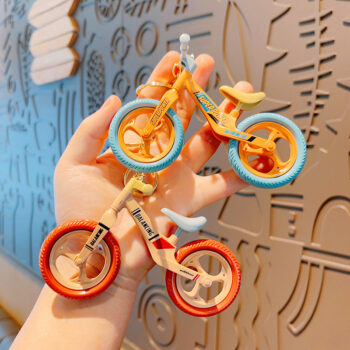 Creative Play Activities Can Slide Bicycle Couple Jewelry Keychain Hanging Small Gifts