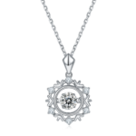 Set With Top-quality Moissanite, This Luxurious And Fashionable Light Luxury Trend Jewelry Necklace Pendant Is Made Of S925 S