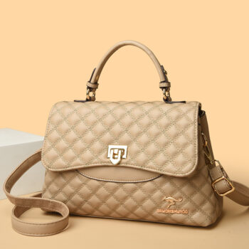 Fashionable Versatile Diamond-quilted Crossbody Shoulder Bag - View 2