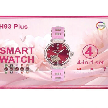 round screen smartwatch Round-Screen Womens Smartwatch With Heart Rate Monitoring Fitness Tracking