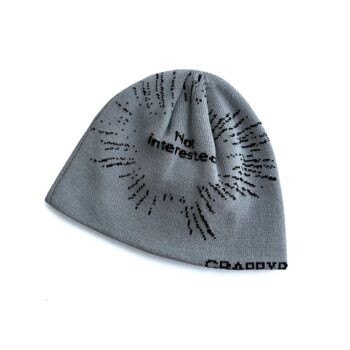 Letter Woolen Cap Female Autumn And Winter Wild Face Small Beanie Hat - View 2