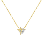 silver necklace Sterling Silver Heart-Shaped Ring Necklace For Women