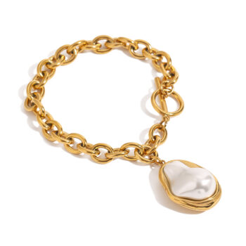 gold bracelet Stylish Stainless Steel Bracelet With 18k Gold Plating