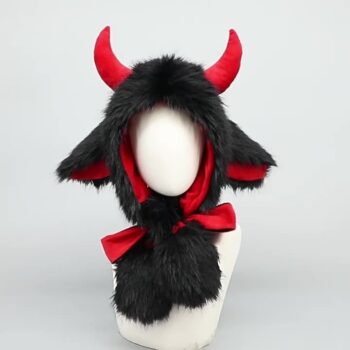 Cute Yak Wool Plush Outdoor Earflap Hat