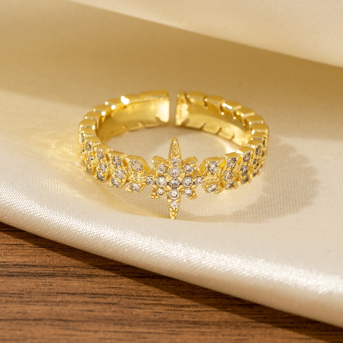 4180015e-2e35-4b9d-8c8e-285712f0f723 Elegant, Adjustable Symmetrical Ring For Women - View 5