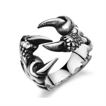 skull ring rock-style - View 2