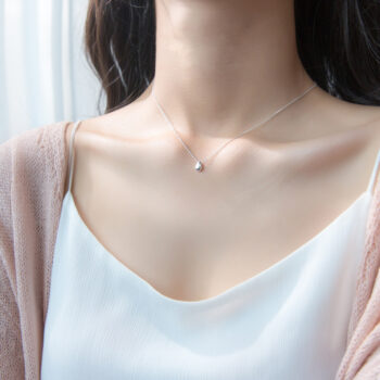 Cute Water Drop Necklace Sweet Beanie Collarbone Chain - View 1