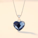 crystal pendant Crystal Pendant Fashionable Heart-shaped Collarbone Chain
