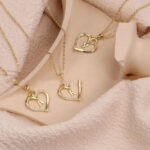 S925 Silver Heart-Shaped Pendant With 26-Letter Necklace - View 1