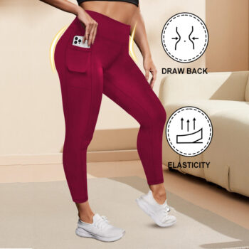 high waisted plus High-Waisted Plus-Size Yoga Leggings For Women Butt-Lifting And Body-Hugging Fit For Fitness