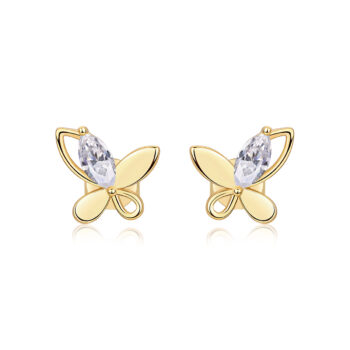 Chasing Dreams Four-Leaf Clover - Luxurious And Fashionable Light Luxury Jewelry Stud Earrings Set With Top-quality Moissanit