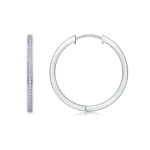 silver earrings - View 1