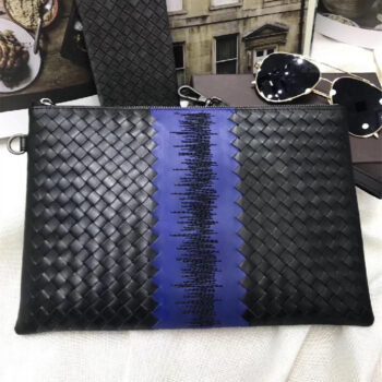 Men's Versatile Waxing Calf Skin Handmade Woven Men's Bag Trendy Fashion Clutch - View 1