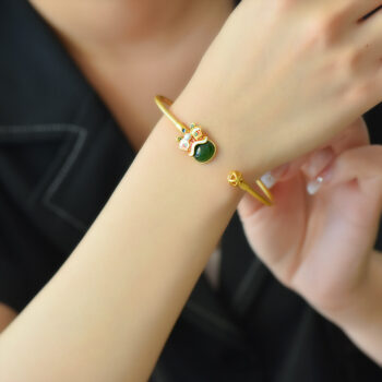 S925 Sterling Silver Lion Dance Bracelet In Chinese Style - View 2