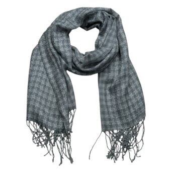 2pcs deep fringe 2pcs Deep Fringe Adds Movement Grey Acrylic Scarf With Fringe ,Luxe Look For Evening Wear,Scarf,vacation,dai