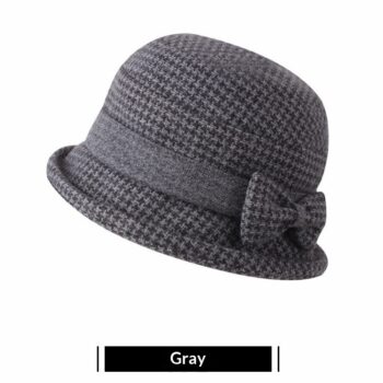 Warm Winter Gift Hat For Seniors Bucket Hat Style - View 2