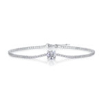 Dawn Dew - Top-quality Moissanite Fashionable Light Luxury Jewelry Silver Bracelet S925 Silver-plated Platinum - View 1
