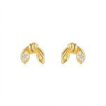 Top-quality Moissanite Luxury And Fashionable Light Luxury Jewelry Silver Stud Earrings S925 Silver Electroplated Gold - View