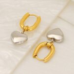 stainless steel earrings Versatile Non Fading Stainless Steel Earrings