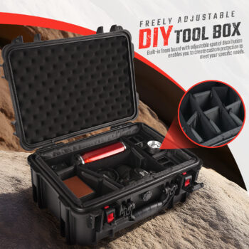 19.2x14.5x8.1 Inch Professional Equipment Case - Adjustable - View 2