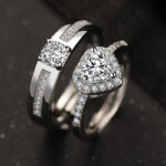 princess love couple Fashion Simple New Princess Love Couple Rings