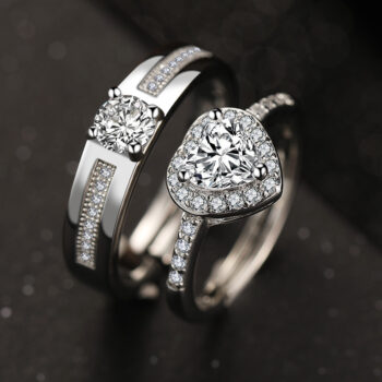 princess love couple Fashion Simple New Princess Love Couple Rings