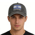 Israel Hats For Men Women, Adjustable Embroidered Cotton Israel Flag Baseball Cap - View 1