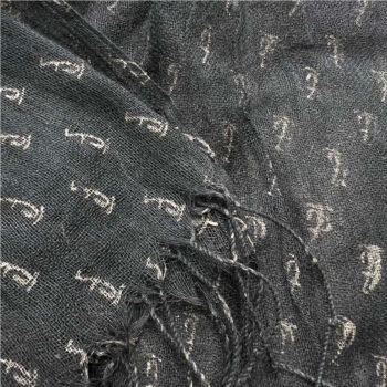 abstract evening scarf,black Elegant Abstract Evening Scarf,Black Printed Scarf,Versatile Everyday Scarf ,Pairs With All Casu