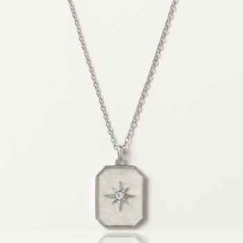 silver necklace - View 1