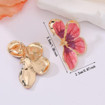 A Pair Of Butterfly-shaped Earrings, A Perfect Everyday Accessory Gift For Women, An Exquisite Piece Of Jewelry - View 2