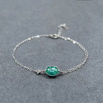 Silver Single- And Double-layer Cross-link Assembled Bracelet - View 1