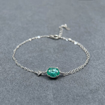 Silver Single- And Double-layer Cross-link Assembled Bracelet - View 1