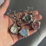 Fashionable Pentagram Watch And Shamrock Keychain - View 1