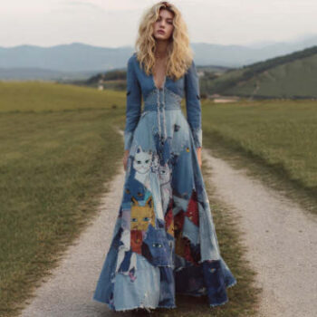 printed dress Womens Trendy Fashion Printed Womens Dress