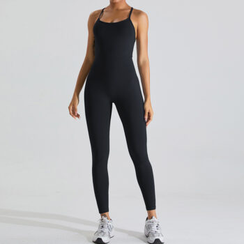 Yoga Suit Set Tight Fitting One Piece Outfit For Exercise And Fitness - View 2