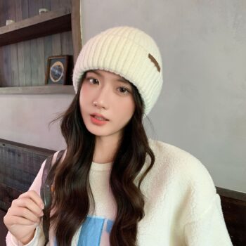 wool blend beanie Wool Blend Beanie For Women In Autumn And Winter