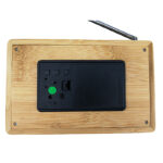 Bamboo LED Clock FM Radio Electronics - View 1