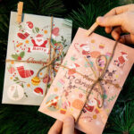 piece christmas advent 48-piece Christmas Advent Calendar Gift Bag Set, Envelope-style Gift Bags With Countdown Number Sticke