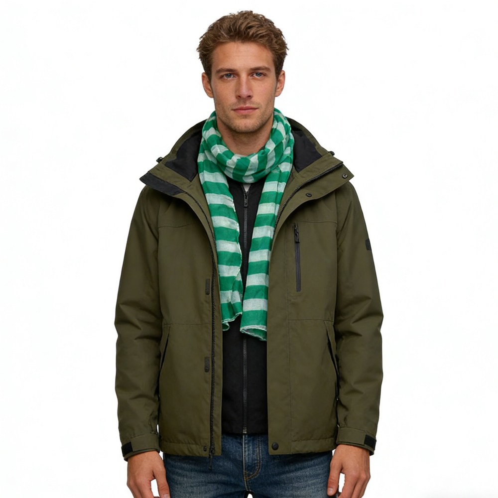 613e9b8e-4447-4d77-a4ce-4c988e9ef7af Lime Printed Scarf 2-Pack - Dual Tone Skinny Scarves 60inchx11inch Each - View 2