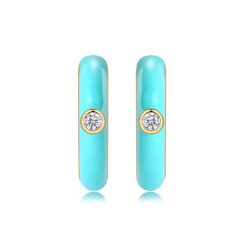 Colorful Imprint - Top-quality Moissanite Luxury Fashion Light Luxury Jewelry Silver Stud Earrings S925 Silver Electroplated