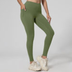 running leggings for Running Leggings For Fitness Hip-lifting High-waisted With Pockets