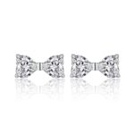 Heart-shaped Moissanite Set With Top-quality Moissanite Luxury And Fashionable Light Luxury Jewelry Silver Stud Earrings S925