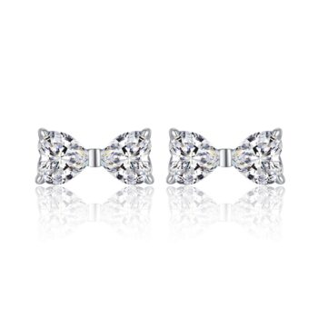 Heart-shaped Moissanite Set With Top-quality Moissanite Luxury And Fashionable Light Luxury Jewelry Silver Stud Earrings S925