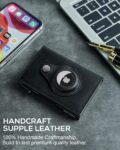 wallet Airtag Wallet Men Smart Wallet Slim Minimalist RFID Front Pocket Wallet With Airtag Holder Metal Money Card Holder ,Ai